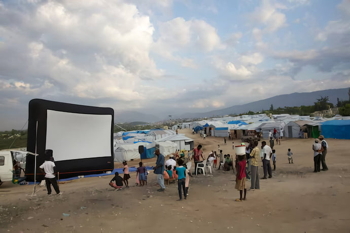 Open Air Cinema Pro 20' system to be used for humanitarian outdoor projection initiative in Tanzania
