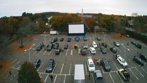40ft wide screen - drive-in application