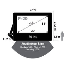 Load image into Gallery viewer, Event Pro Outdoor Movie Screen Kit 20'