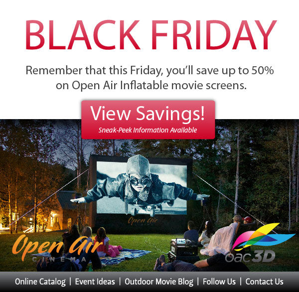 Outdoor Movies Deals: Save 50% on Inflatable Movie Screens on Black Friday