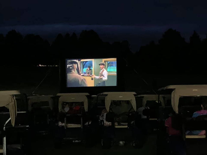 Create outdoor movie magic at municipal golf course