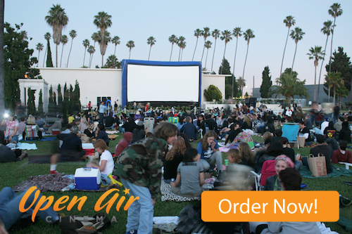Movie in the Park With Your Open Air Cinema Cinebox Outdoor Movie System