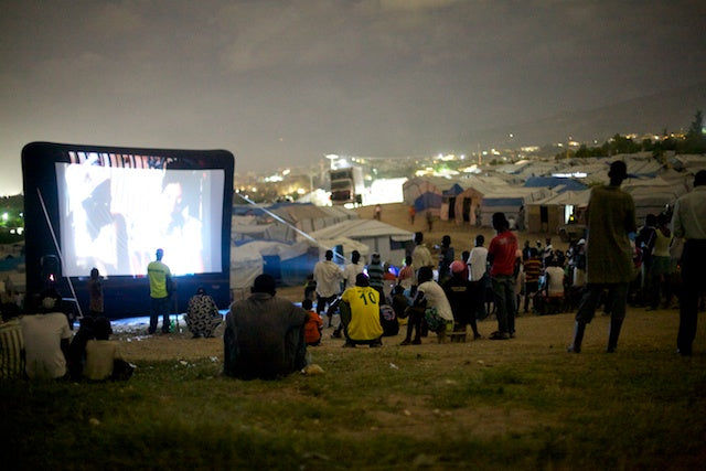 Outdoor Movies in Haiti: September 26, 2011