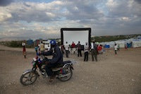 Outdoor Movies in Haiti: September 24, 2011