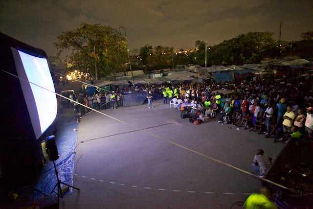 Outdoor Movies in Haiti: September 20, 2011