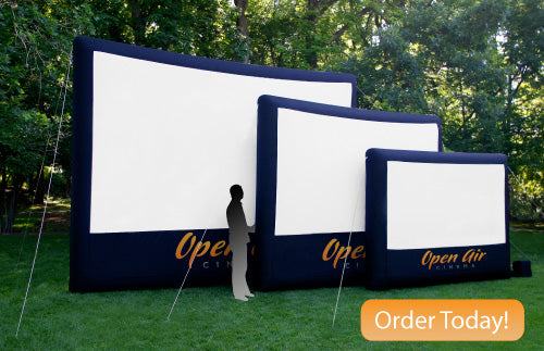 Large Outdoor Screen From Open Air Cinema