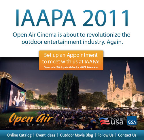 Open Air Cinema at IAAPA 2011 in Orlando Florida