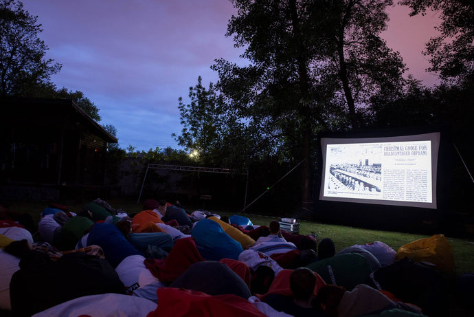 The Magic of a Movie under the stars with an Open Air Cinema Outdoor Movie System