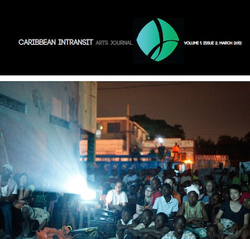 Open Air Cinema on the Cover of Caribbean Intransit