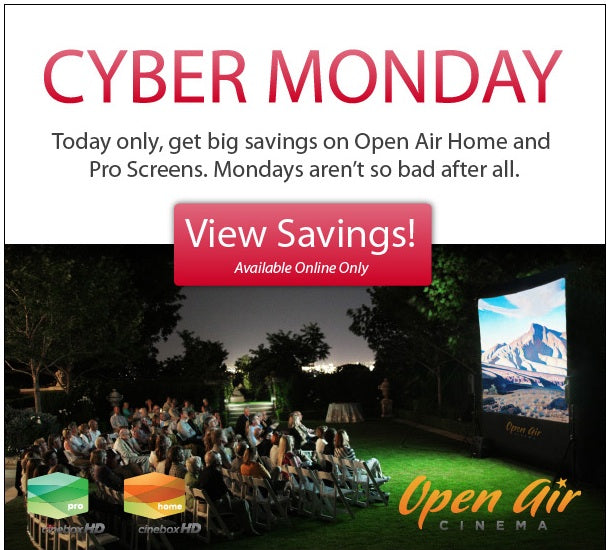 Cyber Monday Deals on Outdoor Cinema Equipment!