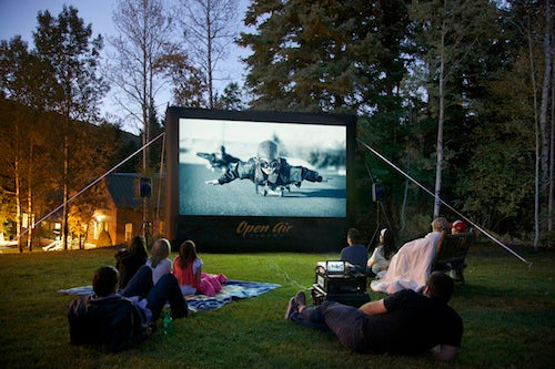 Outdoor Movies with an Open Air Cinema Cinebox System
