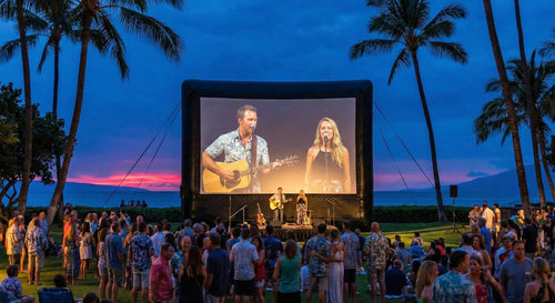 Elite Outdoor Movie Screen Kit 25'