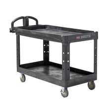 Load image into Gallery viewer, Rubbermaid utility cart for moving outdoor movie equipment