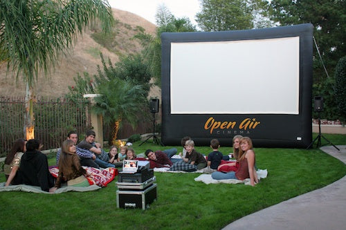 Family Reuinions With An Open Air Cinema Outdoor Movie System