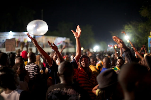 Outdoor Movies in Haiti: September 30, 2011