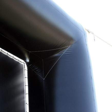 Open Air Cinema Elite 30' inflatable movie screen, side view