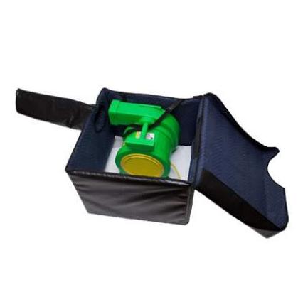 Sound-dampening blower box included with the Elite 40' screen kit